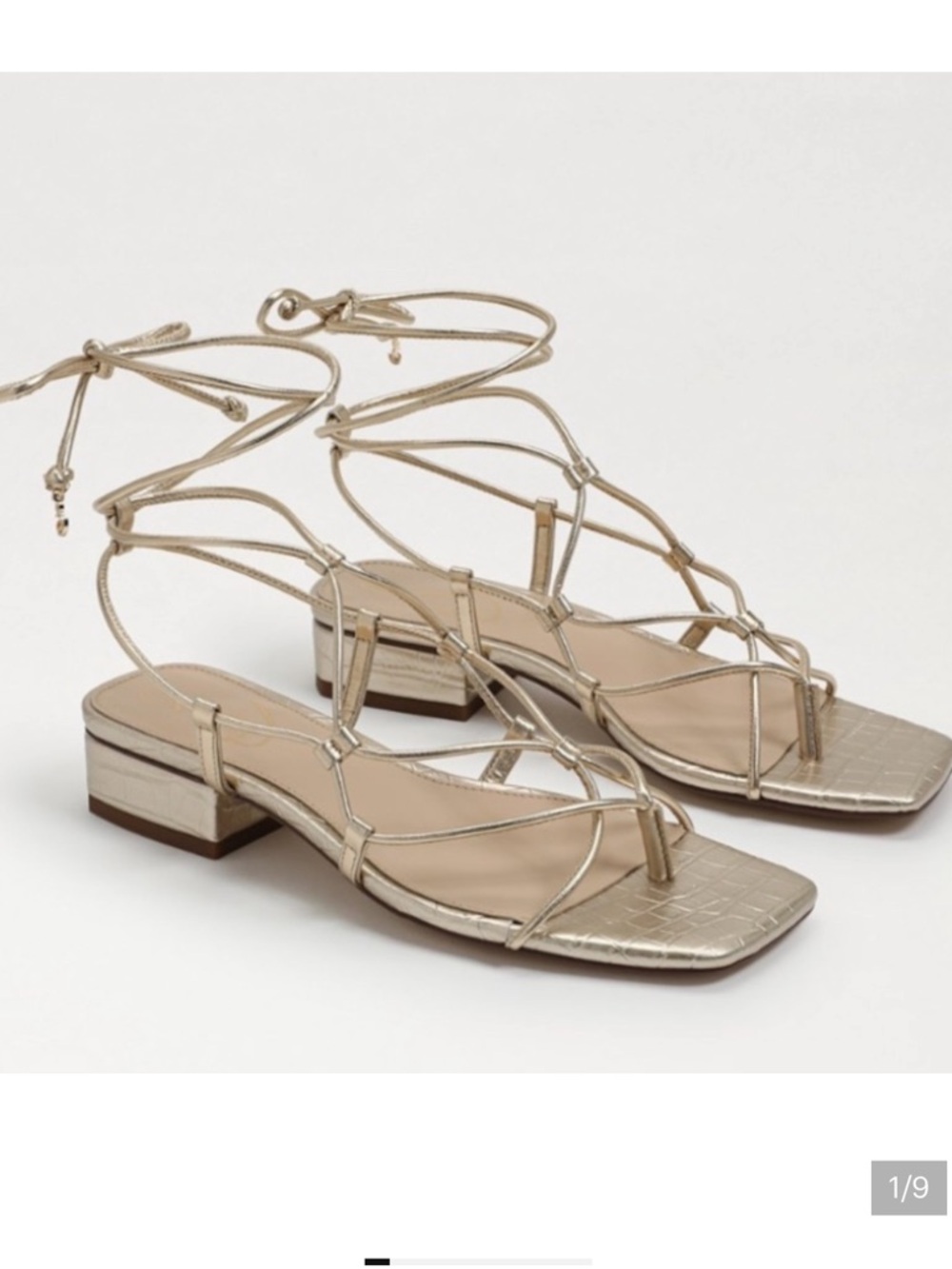 Gold Strappy Evening Sandals